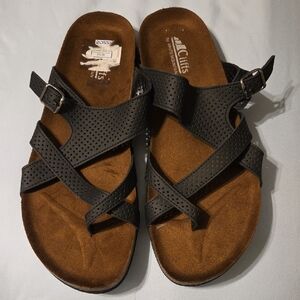 White Mountain Cliffs Brown Footbed Sandals